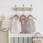 【66-90cm】キャミロンパース ベビー レース ダブルボタン - 画像 (4)