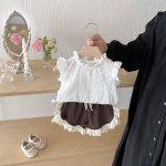 【73-100cm】セットアップ ベビー おしゃれ 韓国風 レース - 画像 (6)