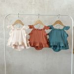 【66-100cm】セットアップ  ベビー キャミ ナチュラル - 画像 (3)