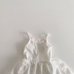 【80-130cm】ワンピース 女の子 無地 キャミソール おしゃれ - 画像 (3)