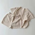 【80-130cm】半袖セットアップ キッズ服 ナチュラル カジュアル - 画像 (4)