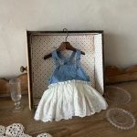 【73-100cm】ワンピース ベビー おしゃれ レイヤード - 画像 (6)