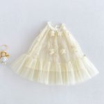【73-120cm】ワンピース ベビー 女の子 チュール ジャカード - 画像 (3)