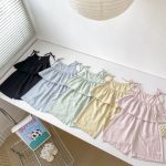 【73-120cm】セットアップ ベビー 女の子 キャミソール＆ワイドパンツ - 画像 (3)