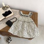 【73-120cm】ワンピース ベビー 女の子 フローラル 刺繍 ノースリーブ - 画像 (8)