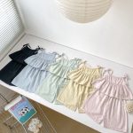 【73-120cm】セットアップ ベビー 女の子 キャミソール＆ワイドパンツ - 画像 (9)