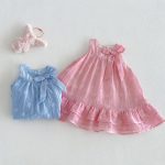 【73-120cm】ワンピース ベビー 女の子 小花柄 蝶結び 総柄 - 画像 (5)