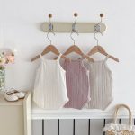 【66-90cm】キャミロンパース ベビー レース ダブルボタン - 画像 (5)