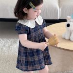 【73-100cm】ワンピース 女の子 ドールカラー ギンガム チェック柄 - 画像 (9)
