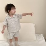 【73-110cm】セットアップ 男の子 韓国風 ストライプ or チェック - 画像 (2)