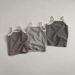 【73-100cm】キャミソール ベビー ボーダー ナチュラル