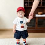 【73-120cm】Tシャツ スマイル カジュアル トップス - 画像 (7)