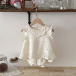 【73-100cm】セットアップ ベビー レース 透かし編み - 画像 (6)