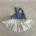 【73-100cm】ワンピース ベビー おしゃれ レイヤード