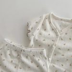【73-100cm】セットアップ ベビー ソフト 花柄 - 画像 (7)