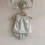 【73-100cm】セットアップ ベビー シンプル チェック