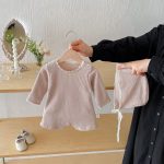 【66-90cm】カバーオール ベビー ワッフル生地 フリル - 画像 (11)