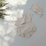 【66-90cm】ロンパース＆帽子 ベビー ビッグラペル - 画像 (10)