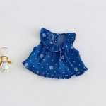【73-120cm】セットアップ ベビー 女の子 ドット デニム - 画像 (7)