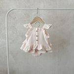 【66-100cm】セットアップ  ベビー キャミ ナチュラル - 画像 (6)