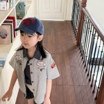 【80-130cm】半袖シャツ キッズ服 韓国風 デニム - 画像 (6)