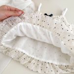 【73-120cm】セットアップ ベビー 女の子 ふわふわ ドット トップス＆ブルマ - 画像 (9)