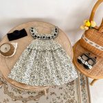 【73-120cm】ワンピース ベビー 女の子 フローラル 刺繍 ノースリーブ - 画像 (5)