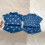 【73-110cm】セットアップ ベビー カートゥーン デニム - 画像 (3)