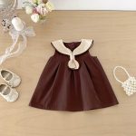 【73-120cm】ワンピース ベビー ノースリーブ レトロ - 画像 (13)