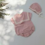 【66-90cm】ロンパース＆帽子 ベビー ビッグラペル - 画像 (9)