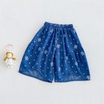 【73-120cm】セットアップ ベビー 女の子 ドット デニム - 画像 (8)