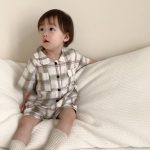 【73-110cm】セットアップ 男の子 韓国風 ストライプ or チェック - 画像 (4)