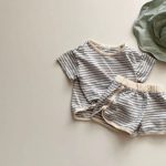 【66-90cm】セットアップ ベビー ボーダー カジュアル - 画像 (5)