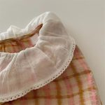 【66-90cm】ロンパース ベビー チェック フラワーラッフルカラー - 画像 (11)