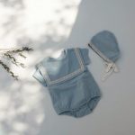 【66-90cm】ロンパース＆帽子 ベビー ビッグラペル - 画像 (11)