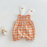 【73-120cm】セットアップ or サロペット ベビー 女の子 カラフル チェック - 画像 (4)