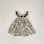 【73-120cm】ワンピース ベビー 女の子 フローラル 刺繍 ノースリーブ - 画像 (9)