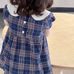 【73-100cm】ワンピース 女の子 ドールカラー ギンガム チェック柄 - 画像 (7)
