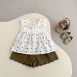 【73-110cm】セットアップ ベビー 小花柄 ゆったり - 画像 (6)
