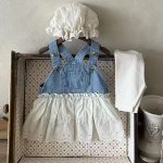 【73-100cm】ワンピース ベビー おしゃれ レイヤード - 画像 (8)