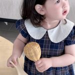 【73-100cm】ワンピース 女の子 ドールカラー ギンガム チェック柄 - 画像 (8)