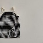 【73-100cm】キャミソール ベビー ボーダー ナチュラル - 画像 (9)