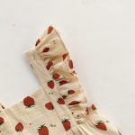 【66-90cm】ロンパース ベビー おしゃれ いちご総柄 - 画像 (9)