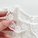 【66-90cm】ロンパース ベビー レース 刺繍 プリンセス 帽子付き - 画像 (11)