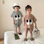 【80-150cm】セットアップ キッズ服 韓国風 カジュアル アイズ - 画像 (4)