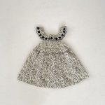 【73-120cm】ワンピース ベビー 女の子 フローラル 刺繍 ノースリーブ - 画像 (10)