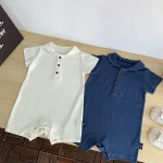 【66-100cm】ロンパース ベビー カジュアル 丸襟 - 画像 (7)