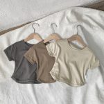 【73-100cm】半袖Tシャツ ベビー コットン100% 5色選べる - 画像 (4)