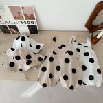 【66-100cm】サロペット ベビー ポルカドット サロペット&帽子 - 画像 (13)