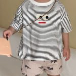 【80-150cm】Tシャツ ビッグアイズ ボーダー - 画像 (10)